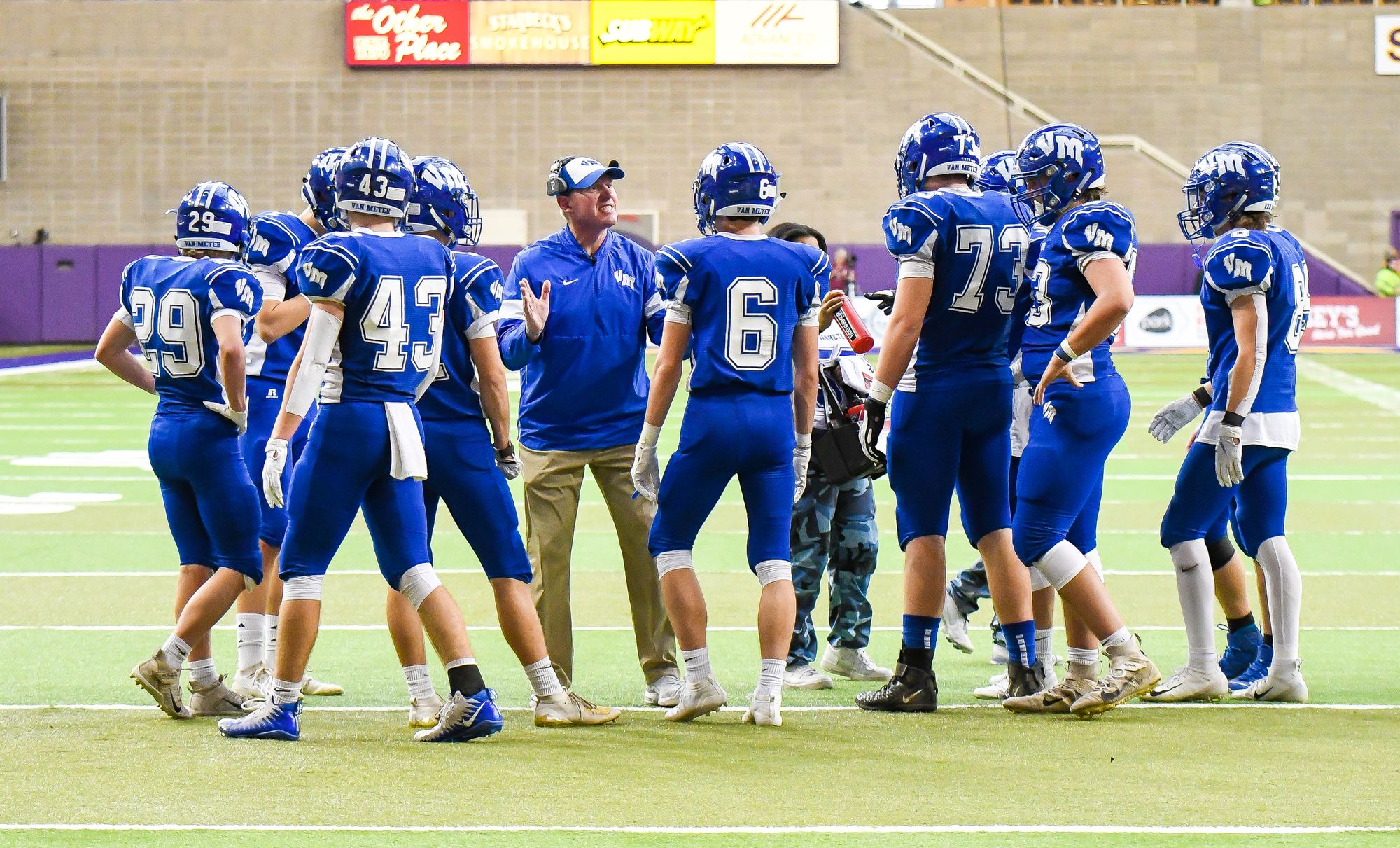 Van Meter and OABCIG face off in the 1A football state championship